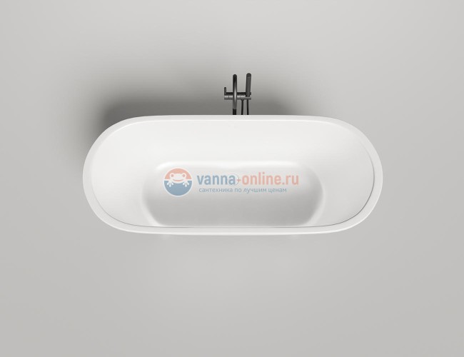 Ванна из искусственного камня Salini Ornella Axis Kit 190 x 90 x 60 см из материала Solix, белая матовая 103522M Ванна из искусственного камня Salini Ornella Axis Kit 190 x 90 x 60 см из материала Solix, белая матовая 103522M