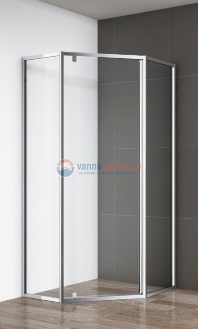 Душевой уголок Cezares ECO-O-P-1-100-C-Cr, 100х100х195 см, стекло прозрачное