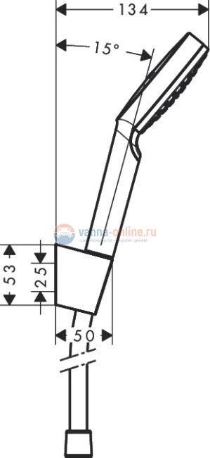 Душевой гарнитур Hansgrohe Crometta 1jet 26568400 Душевой гарнитур Hansgrohe Crometta 1jet 26568400
