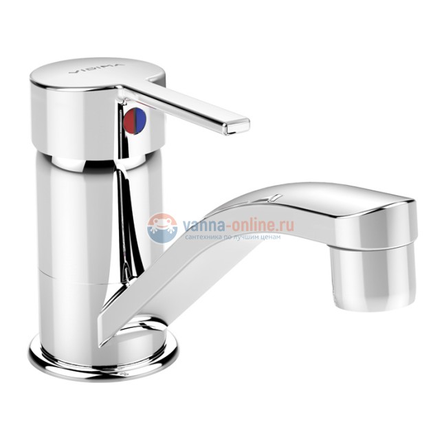 Смеситель Vidima Логик (Logik) BA276AA для раковины без донного клапана, хром Смеситель Vidima Логик (Logik) BA276AA для раковины без донного клапана, хром
