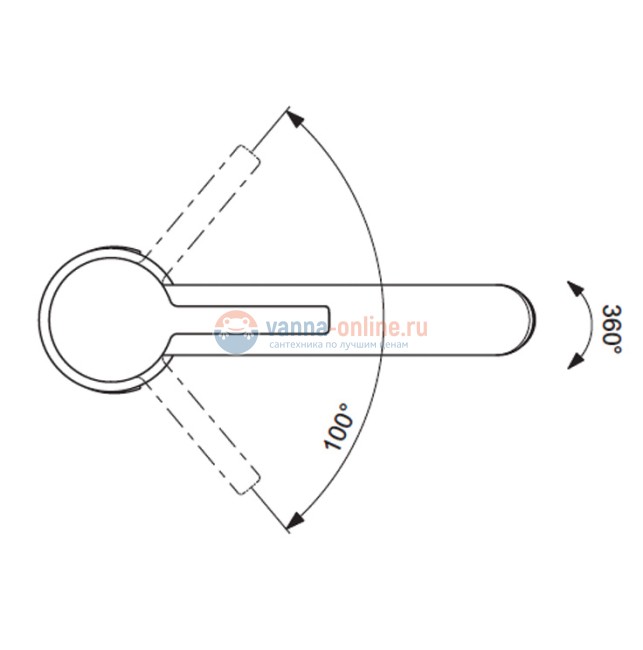 Смеситель Vidima Логик (Logik) BA276AA для раковины без донного клапана, хром Смеситель Vidima Логик (Logik) BA276AA для раковины без донного клапана, хром