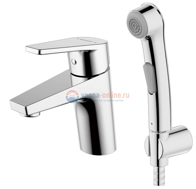 Смеситель Bravat Line F15299C-2 для раковины с гигиеническим душем
