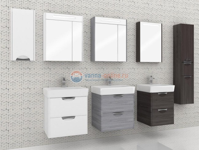 Зеркальный шкаф Акватон Сильва 60 см 1A216202SIW70 дуб полярный Зеркальный шкаф Акватон Сильва 60 см 1A216202SIW70 дуб полярный