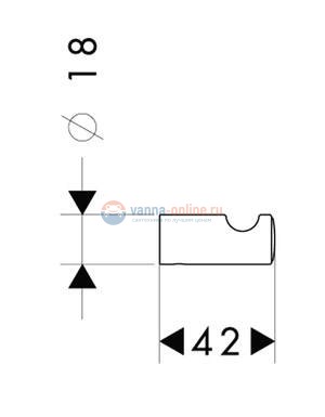Крючок Hansgrohe Logis Classic 41611000 Крючок Hansgrohe Logis Classic 41611000
