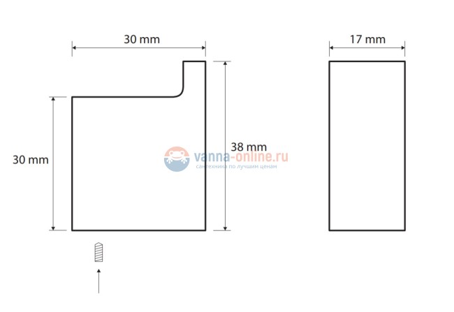 Крючок Bemeta Nero 135006010 1.7 x 3 x 3.8 см, черный