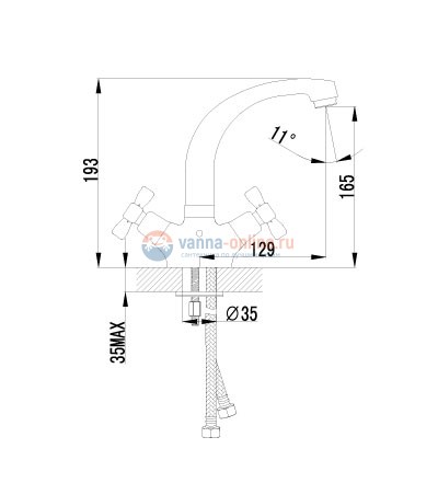 Смеситель Lemark Benefit LM2507C для раковины Смеситель Lemark Benefit LM2507C для раковины