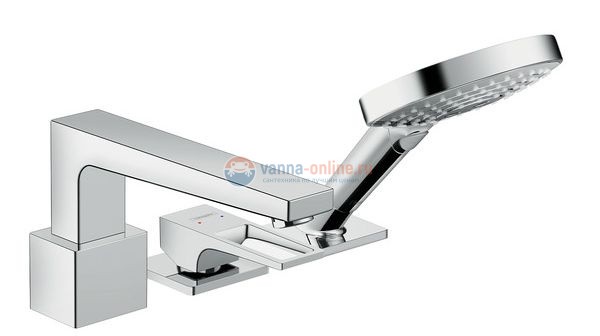 Смеситель Hansgrohe Metropol 74551000 для ванны, без набора Secuflex Смеситель Hansgrohe Metropol 74551000 для ванны, без набора Secuflex