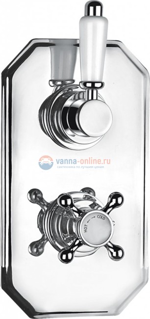 Смеситель для душа Cezares Bohemia BOHEMIA-S-VDIM-T-01-Bi, термостатический, хром