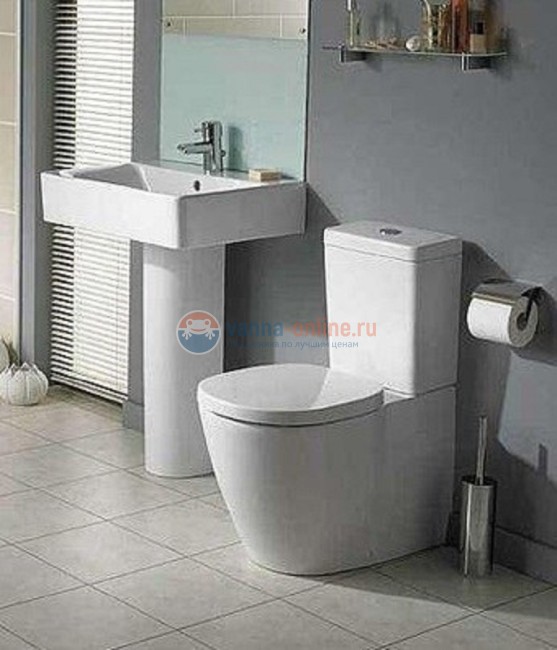 Напольный унитаз Ideal Standard Connect Е803701 с бачком E785601, безободковый