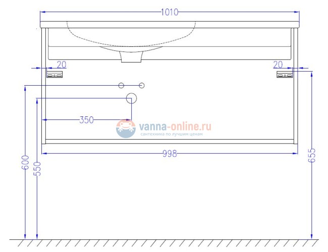 Тумба под раковину Jacob Delafon Madeleine EB2054-J5, 100 см, блестящая белая, левая