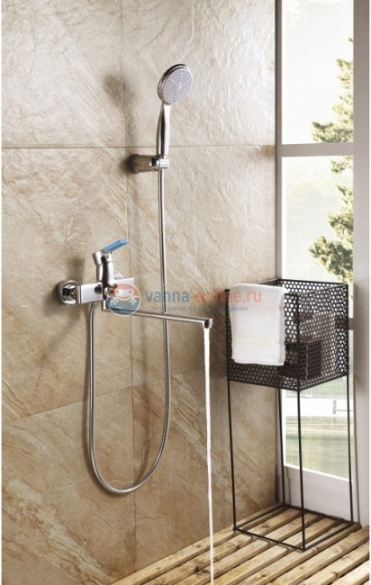 Смеситель Lemark Aura LM0651C универсальный, излив плоский