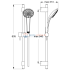 Душевой гарнитур Ideal Standard IDEALRAIN PRO B9834AA Душевой гарнитур Ideal Standard IDEALRAIN PRO B9834AA