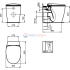 Напольный пристенный унитаз-соло Ideal Standard DEA AquaBlade® T349101 Напольный пристенный унитаз-соло Ideal Standard DEA AquaBlade® T349101