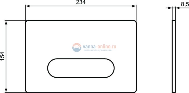 Механическая панель смыва Ideal Standard OLEAS™ M4 R0126AC Механическая панель смыва Ideal Standard OLEAS™ M4 R0126AC