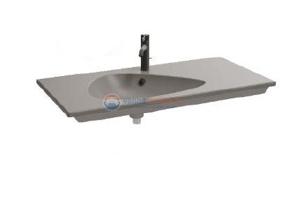 Раковина мебельная Jacob Delafon Nouvelle Vague EXAQ112-Z-MK4, накладная, матовый кашемир, 101 х 51 см