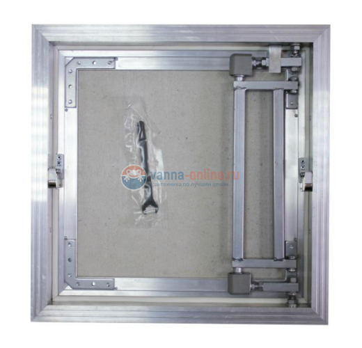 Сантехнический люк под плитку Люкер AL-KR ширина 60, высота 50 Сантехнический люк под плитку Люкер AL-KR ширина 60, высота 50