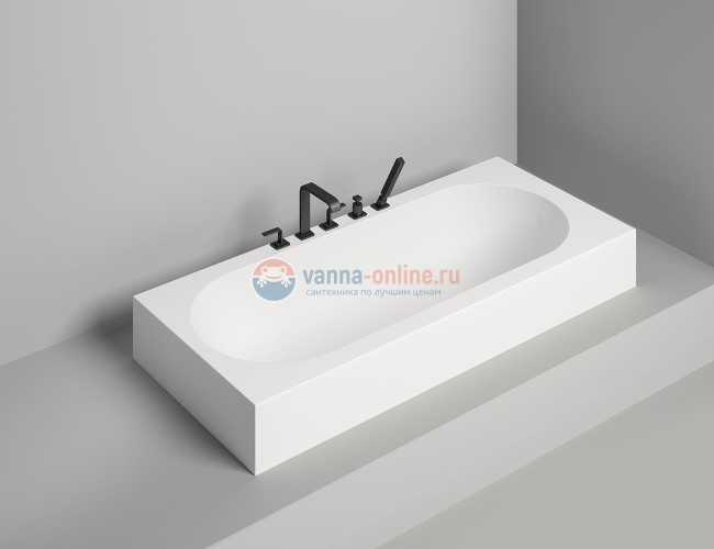 Ванна из искусственного камня Salini Ornella 170 x 70 x 59 см из материала Sapirit, белая глянцевая 102313G Ванна из искусственного камня Salini Ornella 170 x 70 x 59 см из материала Sapirit, белая глянцевая 102313G