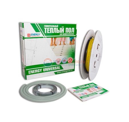 Теплый пол Energy Universal 200 Вт, площадь обогрева 1,3-2,0 м2, длина 18,9 м