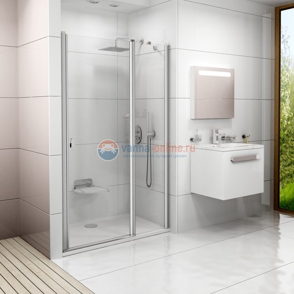Душевая дверь в нишу Ravak CSD1-100 0QVACC00Z1, блестящий/транспарент