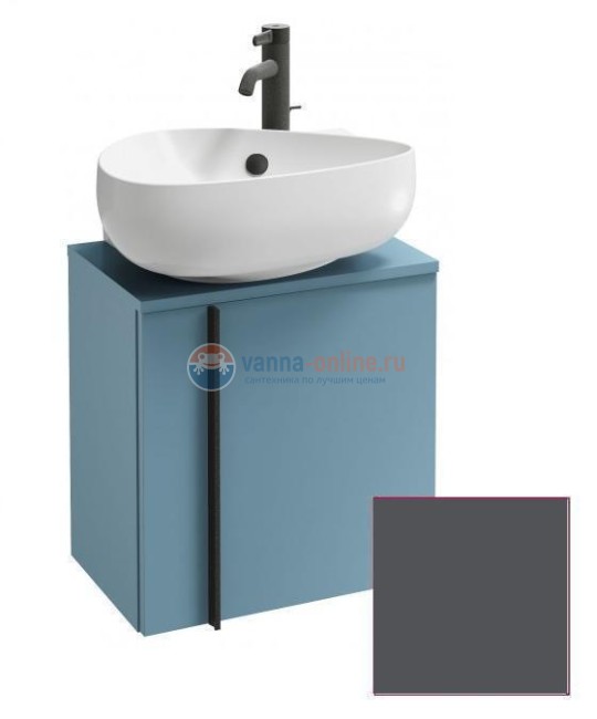 Тумба под раковину Jacob Delafon Nouvelle Vague 45 см, EB3045D-M53, цвет серый антрацит матовый, правая