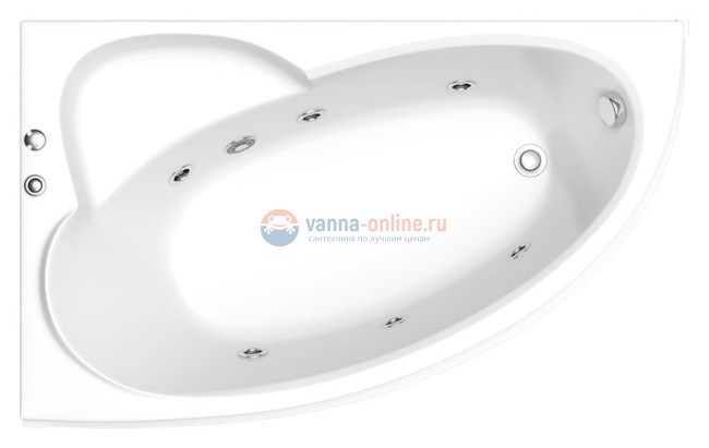 Акриловая ванна Bas Сагра Вн БасВГ16 160x100 L с г/м