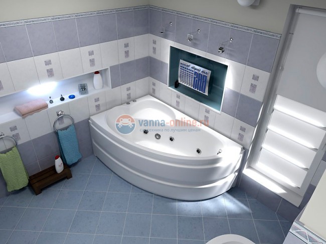 Акриловая ванна Bas Сагра Вн БасВГ16 160x100 L с г/м