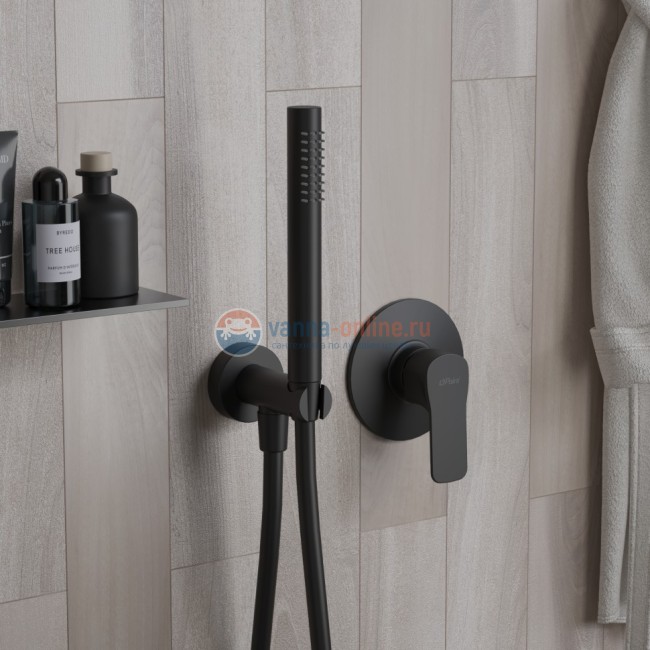 Смеситель для душа PAINI Viva Style встраиваемый, черный