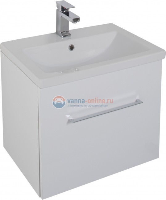 Тумба с раковиной Aquanet Порто 60 белый, 00195730