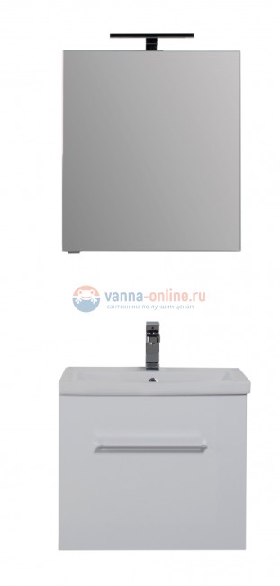 Тумба с раковиной Aquanet Порто 60 белый, 00195730