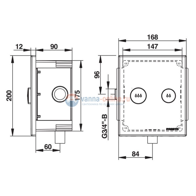 Кран сливной Presto 1000 Xl E Dva 14300