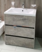 Тумба под раковину Art&Max Family-750-3C-PIA-CV, 75 x 47 x 84.5 см напольная, серый (Cemento Veneto)