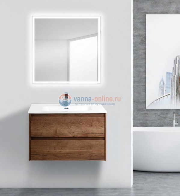 Тумба под раковину BelBagno Kraft KRAFT-800-2C-SO-RT, подвесная