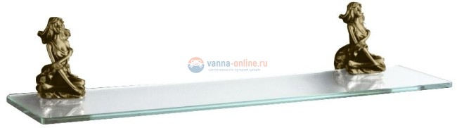 Стеклянная полка Art&Max Athena AM-0613-B, бронза Стеклянная полка Art&Max Athena AM-0613-B, бронза