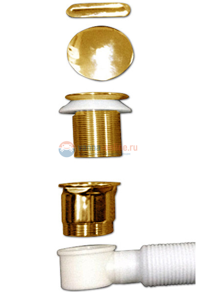 Слив-перелив BelBagno BB39-OVF-ORO, золото