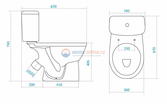 Напольный унитаз Santek Бореаль 1.WH30.2.146 (1wh302146) крышка микролифт