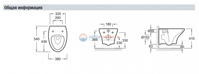 Инсталляция TECE c унитазом Jacob Delafon Nouvelle Vague EDJ102-00 подвесной, сиденье микролифт, комплект Инсталляция TECE c унитазом Jacob Delafon Nouvelle Vague EDJ102-00 подвесной, сиденье микролифт, комплект