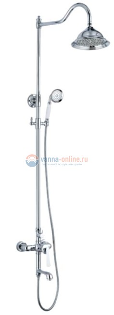 Душевая стойка Rush Flores FL0835-512, хром