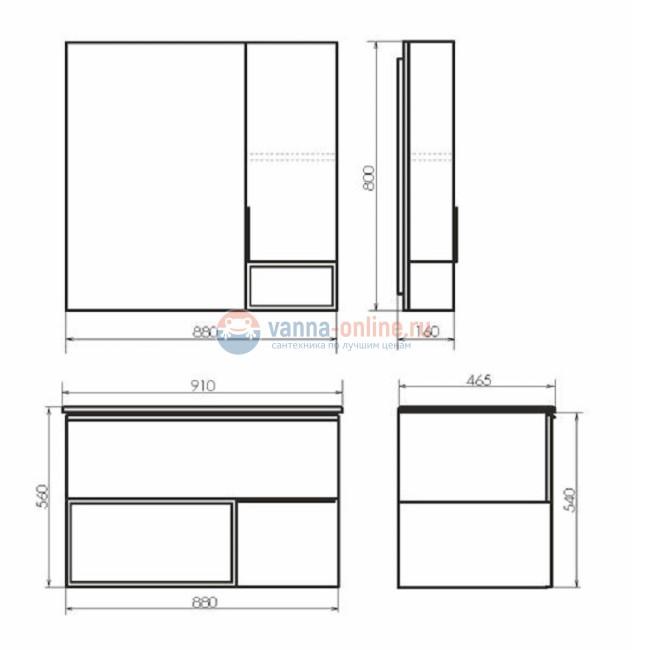 Тумба Comforty Франкфурт-90, дуб шоколадно-коричневый с белой раковиной Comforty 90e