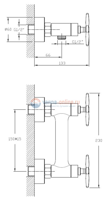 Смеситель Orange Kristi M33-200cr для душа Смеситель Orange Kristi M33-200cr для душа