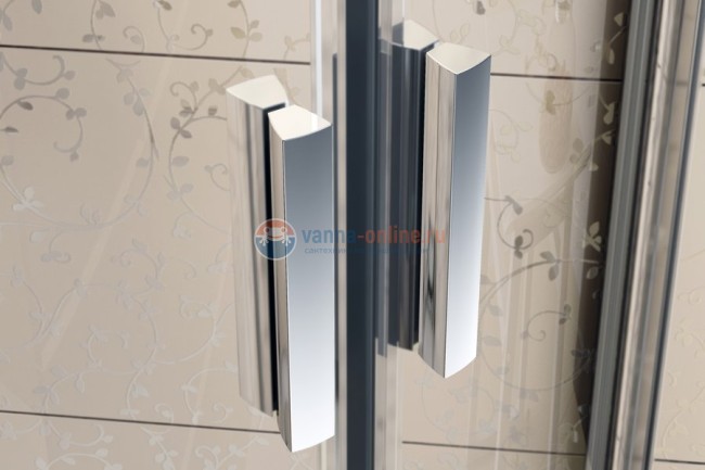 Душевой уголок Ravak Blix BLRV2K 100 x 100 см профиль белый, стекло Грапе