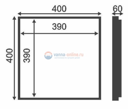 Сантехнический люк Хаммер Слава ширина 40, высота 40