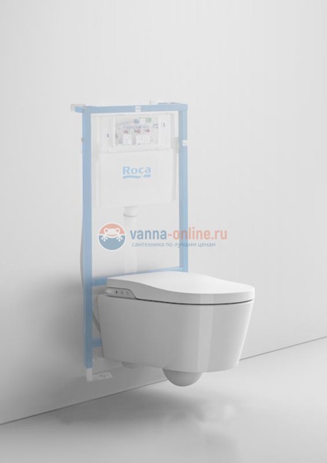 Электронный унитаз Roca In-Wash Inspira 803060001 безободковый с электронной крышкой-биде (7.8030.6.000.1)