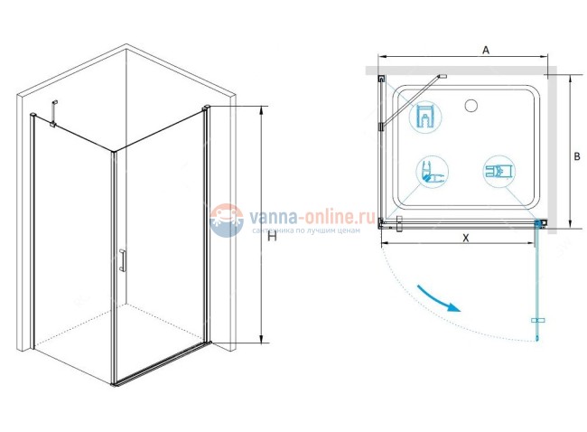 Душевой уголок RGW LE-34, 06123492-11, 90 х 120 x 195 см, дверь распашная, стекло прозрачное, хром Душевой уголок RGW LE-34, 06123492-11, 90 х 120 x 195 см, дверь распашная, стекло прозрачное, хром