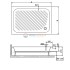 Душевой поддон RGW B/CL-S-A 16180292-51-A 120 x 90 см акриловый, прямоугольный, цвет белый
