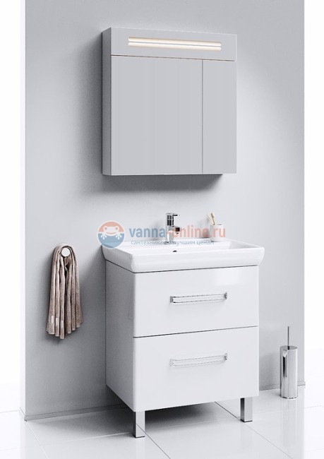 Зеркальный шкаф с подсветкой Aqwella Нео 70 Neo.04.07