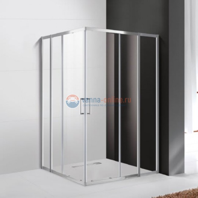 Душевой уголок Cezares Molveno-AH-22-110/100-C-Cr-IV, 110x100x190 см, стекло прозрачное, хром