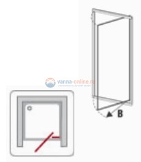 Душевая дверь Ravak Supernova SDOP-90, белая/пеарл, 90 х 185 см Душевая дверь Ravak Supernova SDOP-90, белая/пеарл, 90 х 185 см