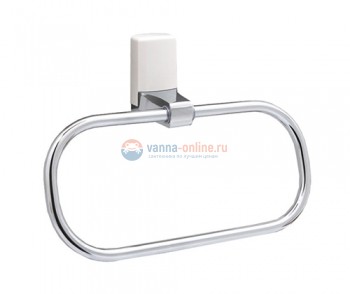 Полотенцедержатель "кольцо" WasserKRAFT Leine 5060WHITE Полотенцедержатель "кольцо" WasserKRAFT Leine 5060WHITE