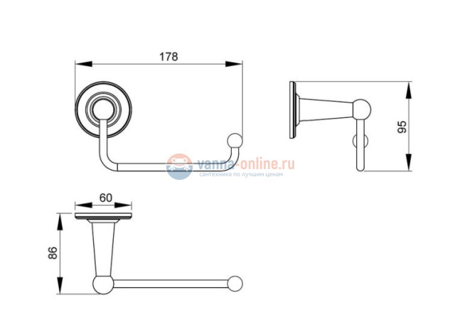 Держатель туалетной бумаги Timo Nelson 150041/00, хром