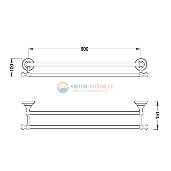 Полотенцедержатель Schein Saine Gold 7053040VF, 60 см